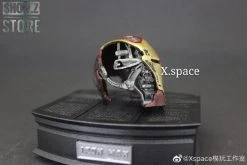 X-Space Studio 1/6 Iron Man MK50 Battle Damaged Helmet /w LED -model store b22c0a864a