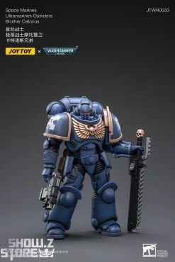 JoyToy Source 1/18 Warhammer 40K Space Marines Ultramarines Outriders Brother Catonus -model store b3695baeb6