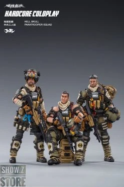 JoyToy Source 1/18 Hardcore Coldplay Hell Skull Paratrooper Squad Set Of 3 -model store b3c5cc9277