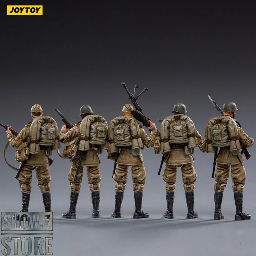 JoyToy Source 1/18 WWII Soviet Infantry Set Of 5 11 JoyToy Source 1/18 WWII Soviet Infantry Set Of 5 - Image 9