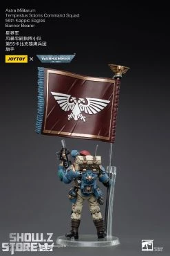 JoyToy Source 1/18 Warhammer 40K Astra Militarum Tempestus Scions Command Squad 55th Kappic Eagles Banner Bearer -model store b545f99286