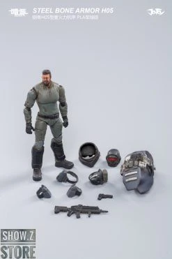 JoyToy Source 1/25 H05 Steel Bone Attack Mecha Military Green Color W/ Pilot -model store b64e98badf