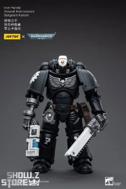 JoyToy Source 1/18 Warhammer 40K Iron Hands Intercessors Sergeant Kalock -model store b944807324