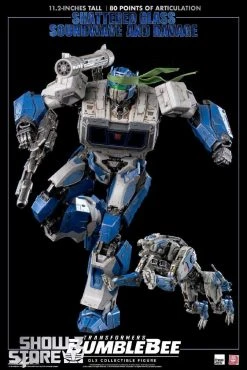 ThreeZero & Hasbro 3Z0160-EX 3Z04121W0 DLX Shattered Glass Soundwave & Ravage W/ LED -model store bf81842b16