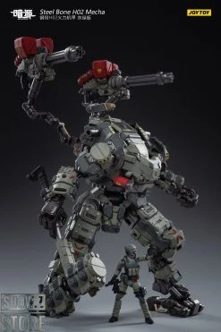 JoyToy Source 1/24 H02 Steel Bone Firepower Mecha Grey-Green Color W/ Pilot -model store c2c2a19555
