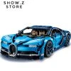 [No Box] Lepin 20086 Bugatti Chiron 42083 4031Pcs Technic Series Blue Version -model store c30689636a