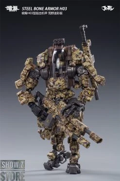 JoyToy Source 1/25 H03 Steel Bone Attack Mecha Desert Color W/ Pilot -model store c368730f13
