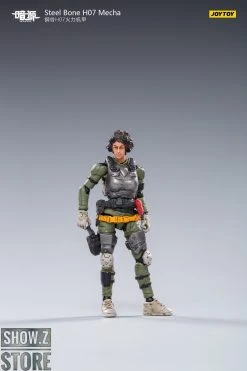 JoyToy Source 1/24 H07 Steel Bone Firepower Mecha Olive Version W/ Pilot -model store cb9e9fce01
