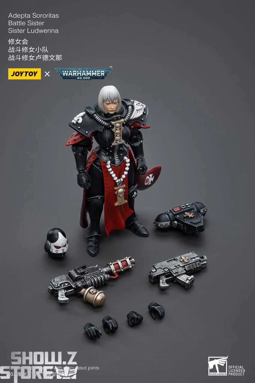 JoyToy Source 1/18 Warhammer 40K Adepta Sororitas Battle Sister Sister Ludwenna 4 JoyToy Source 1/18 Warhammer 40K Adepta Sororitas Battle Sister Sister Ludwenna - Image 2