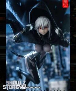 Snail Shell Black Tactical Hooded Cape For 1/10 & 1/12 Mecha Girl -model store ce24d1aeb1