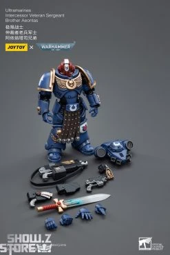 JoyToy Source 1/18 Warhammer 40K Ultramarines Intercessor Veteran Sergeant Brother Aeontas -model store ce4fab5c16