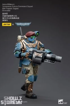 JoyToy Source 1/18 Warhammer 40K Astra Militarum Tempestus Scions Command Squad 55th Kappic Eagles Grenadier -model store d4e336420c