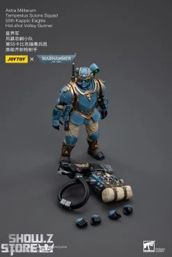 JoyToy Source 1/18 Warhammer 40K Astra Militarum Tempestus Scions Squad 55th Kappic Eagles Hot-Shot Volley Gunner -model store d6fb593529