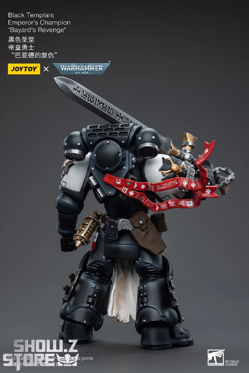 JoyToy Source 1/18 Warhammer 40K Black Templars Emperor's Champion Bayard's Revenge 10 JoyToy Source 1/18 Warhammer 40K Black Templars Emperor's Champion Bayard's Revenge - Image 8