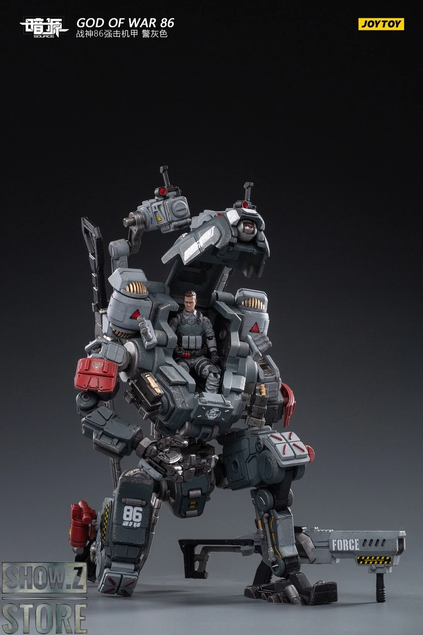 JoyToy Source 1/24 God Of War 86 Mecha W/ Pilot Grey Version 13 JoyToy Source 1/24 God Of War 86 Mecha W/ Pilot Grey Version - Image 11