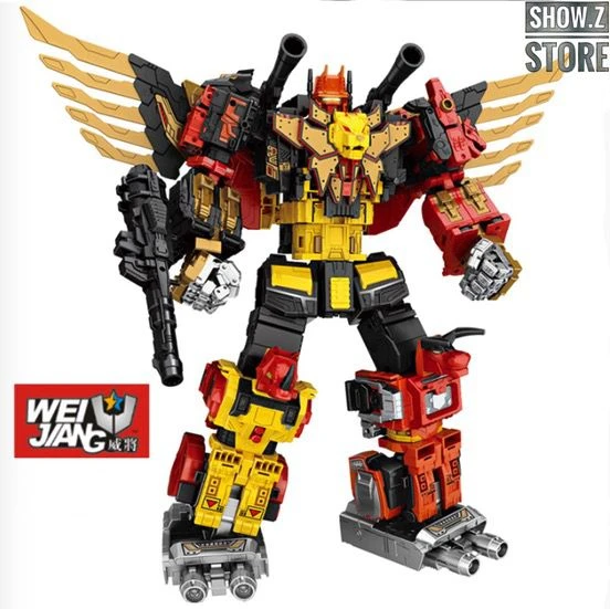 WeiJiang Wei Jiang WJ Complete Set Of 5 Sky Soarer Rampage Oversized Combination Mode POTP Feral Rex Predaking 3 WeiJiang Wei Jiang WJ Complete Set Of 5 Sky Soarer Rampage Oversized Combination Mode POTP Feral Rex Predaking