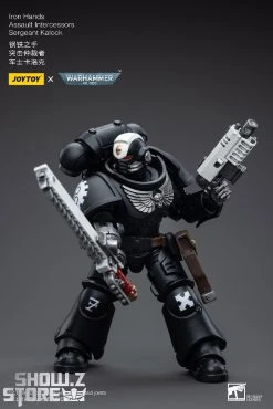 JoyToy Source 1/18 Warhammer 40K Iron Hands Intercessors Sergeant Kalock -model store dbd34b64c5