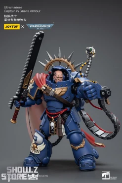 [Coming Soon] JoyToy Source 1/18 Warhammer 40K Ultramarines Captain In Gravis Armour -model store dee7d19a69