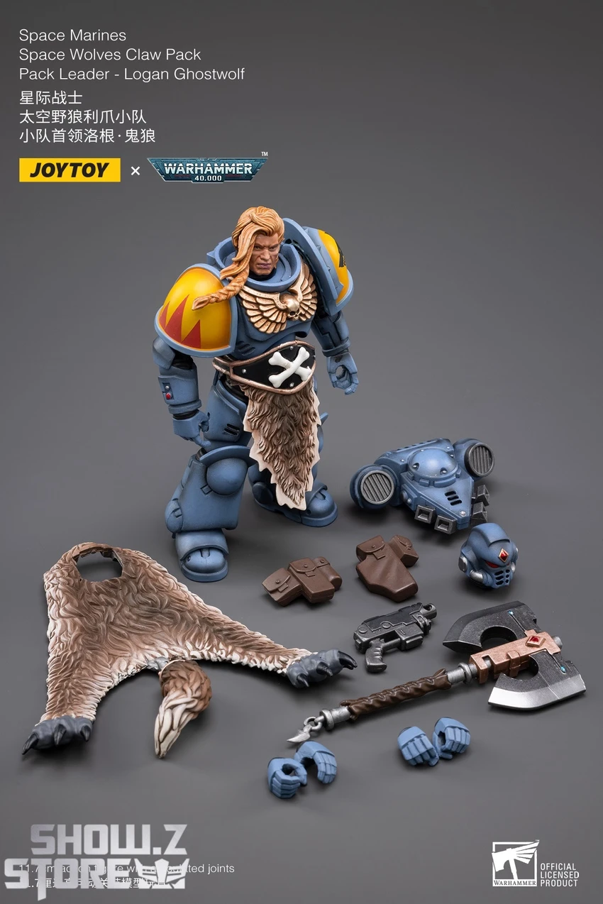JoyToy Source 1/18 Warhammer 40K Space Wolves Claw Pack Leader-Logan Ghostwolf 10 JoyToy Source 1/18 Warhammer 40K Space Wolves Claw Pack Leader-Logan Ghostwolf - Image 8