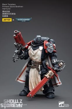 JoyToy Source 1/18 Warhammer 40K Black Templars Primaris Sword Brethren Harmund -model store e9d32b495b
