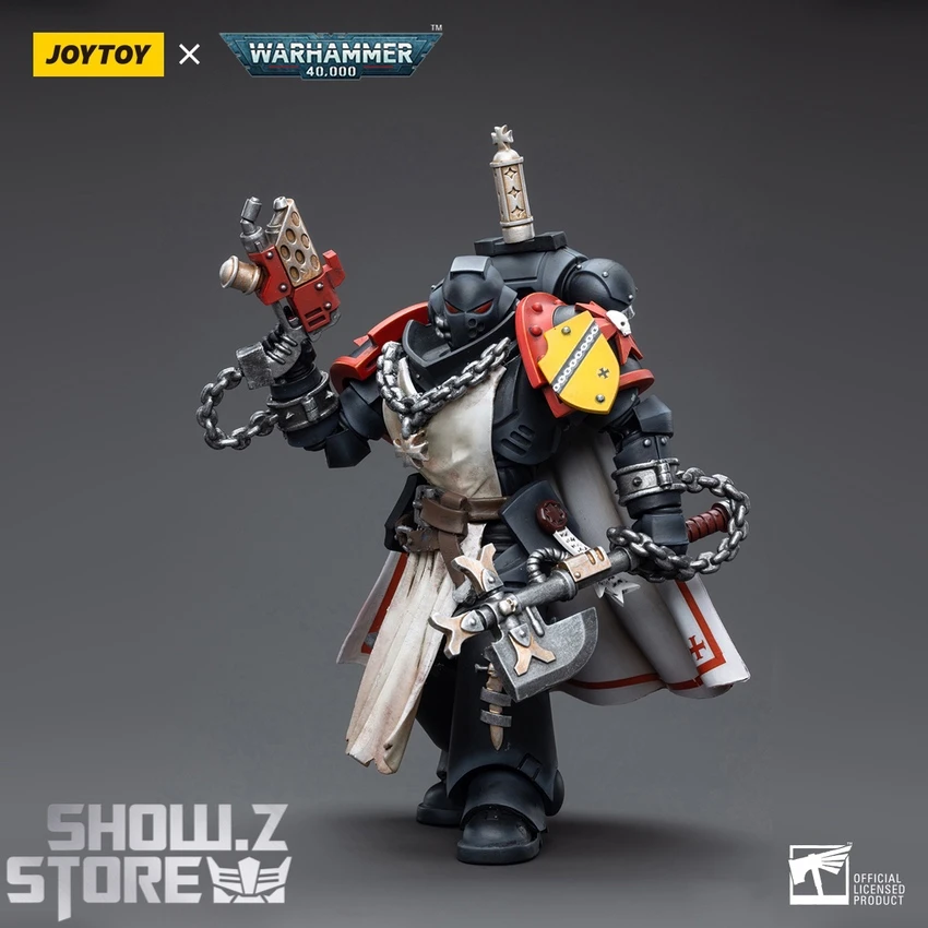 JoyToy Source 1/18 Warhammer 40K Black Templars Primaris Sword Brethren Granbertus 4 JoyToy Source 1/18 Warhammer 40K Black Templars Primaris Sword Brethren Granbertus - Image 2