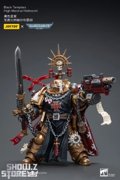 JoyToy Source 1/18 Warhammer 40K Black Templars High Marshal Helbrecht -model store f143294910