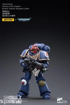 JoyToy Source 1/18 Warhammer 40K Ultramarines Heroes Of The Chapter Brother Veteran Sergeant Castor -model store f3205b0347