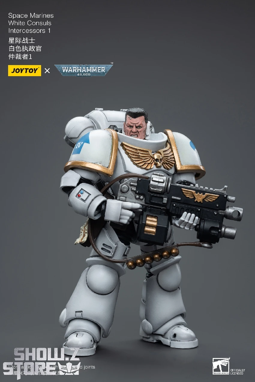 JoyToy Source 1/18 Warhammer 40K Space Marines White Consuls Intercessors 1 6 JoyToy Source 1/18 Warhammer 40K Space Marines White Consuls Intercessors 1 - Image 4