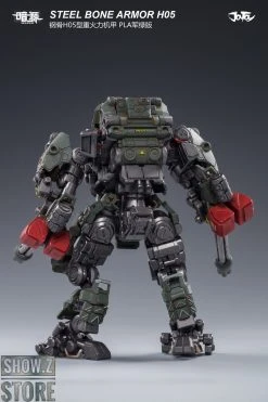 JoyToy Source 1/25 H05 Steel Bone Attack Mecha Military Green Color W/ Pilot -model store f8e41281c4