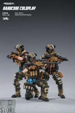 JoyToy Source 1/18 Hardcore Coldplay Hell Skull Paratrooper Squad Set Of 3 -model store f9556e0801