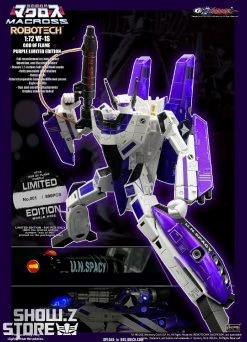 KitzConcept 1/72 Macross VF-1S God Of Flame Purple Limited Edition W/ Fast Pack Armor -model store fb32e3a85a