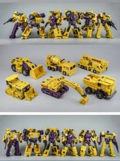 Toyworld TW-C07B Constructor Devastator Yellow Set Of 6 -model store fbb7f81a59