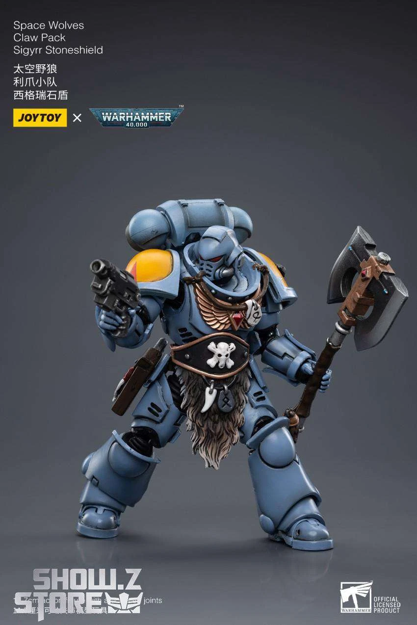 JoyToy Source 1/18 Warhammer 40K Space Wolves Claw Pack Sigyrr Stoneshield 11 JoyToy Source 1/18 Warhammer 40K Space Wolves Claw Pack Sigyrr Stoneshield - Image 9