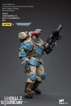 JoyToy Source 1/18 Warhammer 40K Astra Militarum Tempestus Scions Command Squad 55th Kappic Eagles Banner Bearer -model store feeae3fab4