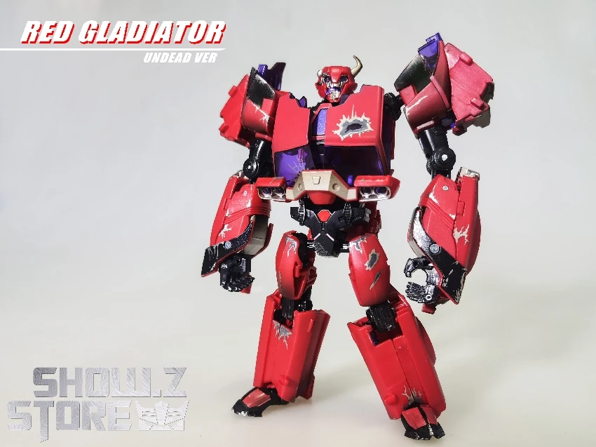 APC Toys Red Gladiator TFP Cliffjumper Zombie Version 10 APC Toys Red Gladiator TFP Cliffjumper Zombie Version - Image 8